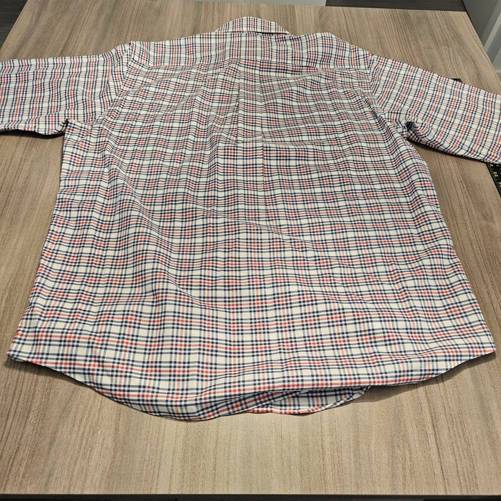 Brooks Brothers Madison Plaid Check Non-Iron 100% Supima Cotton Mens Shirt L - Picture 6 of 7
